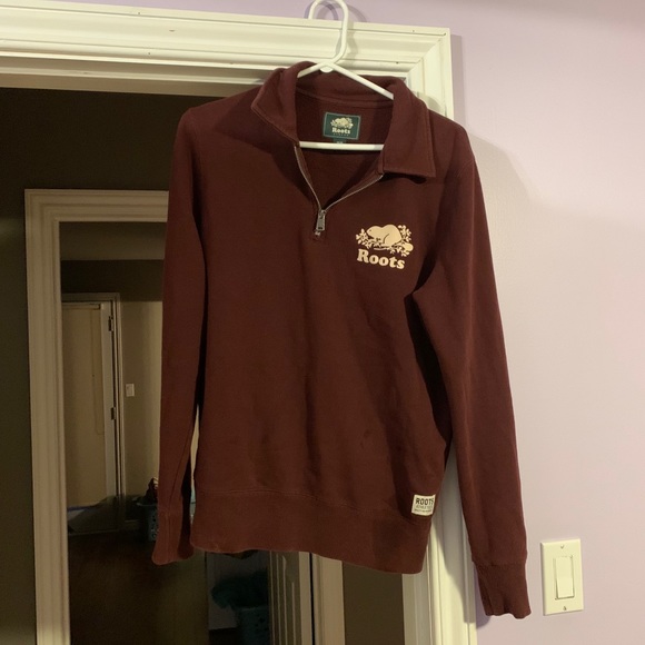 Burgundy Roofs Quarter Zip - Picture 1 of 2